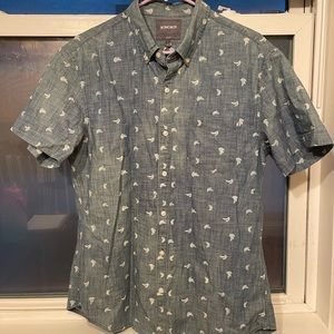 Bonobos Denim Button-up with Banana Print 🍌